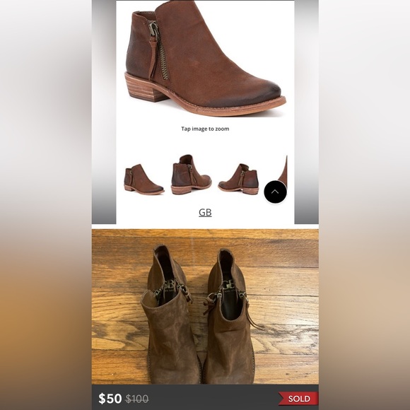 GIANNI BINI GENUINE LEATHER ANKLE BOOTS - Picture 12 of 12